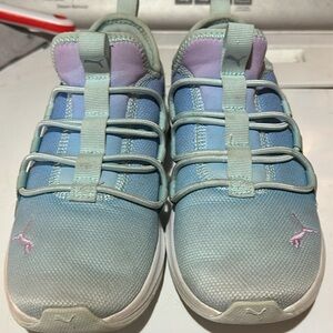Puma Kids' Blue and Purple Sneakers